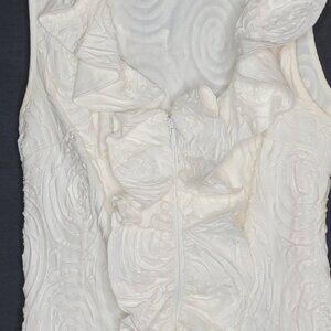 Anne Fontaine white sleeveless  blouse, size 36/4, Made in France